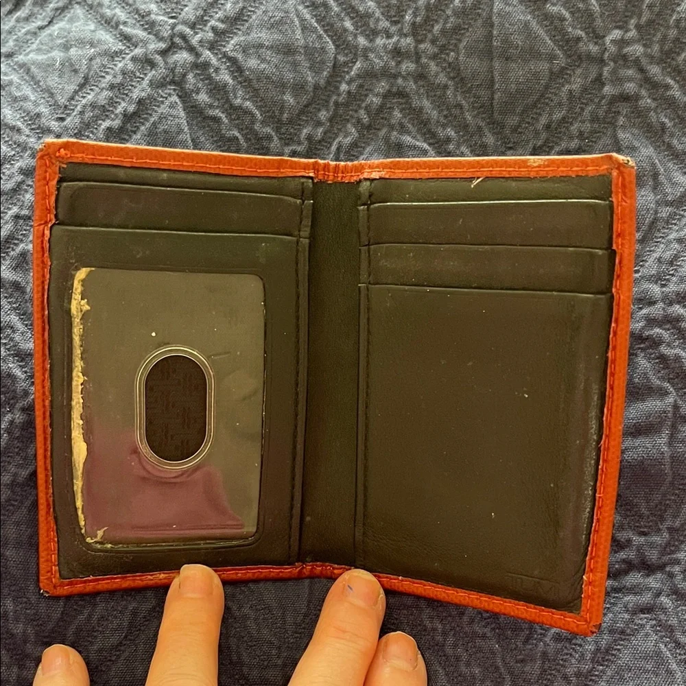 Tumi Vibrant Orange Card Holder